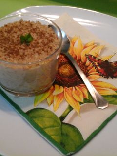 Una foto de Arroz dulce con galletas