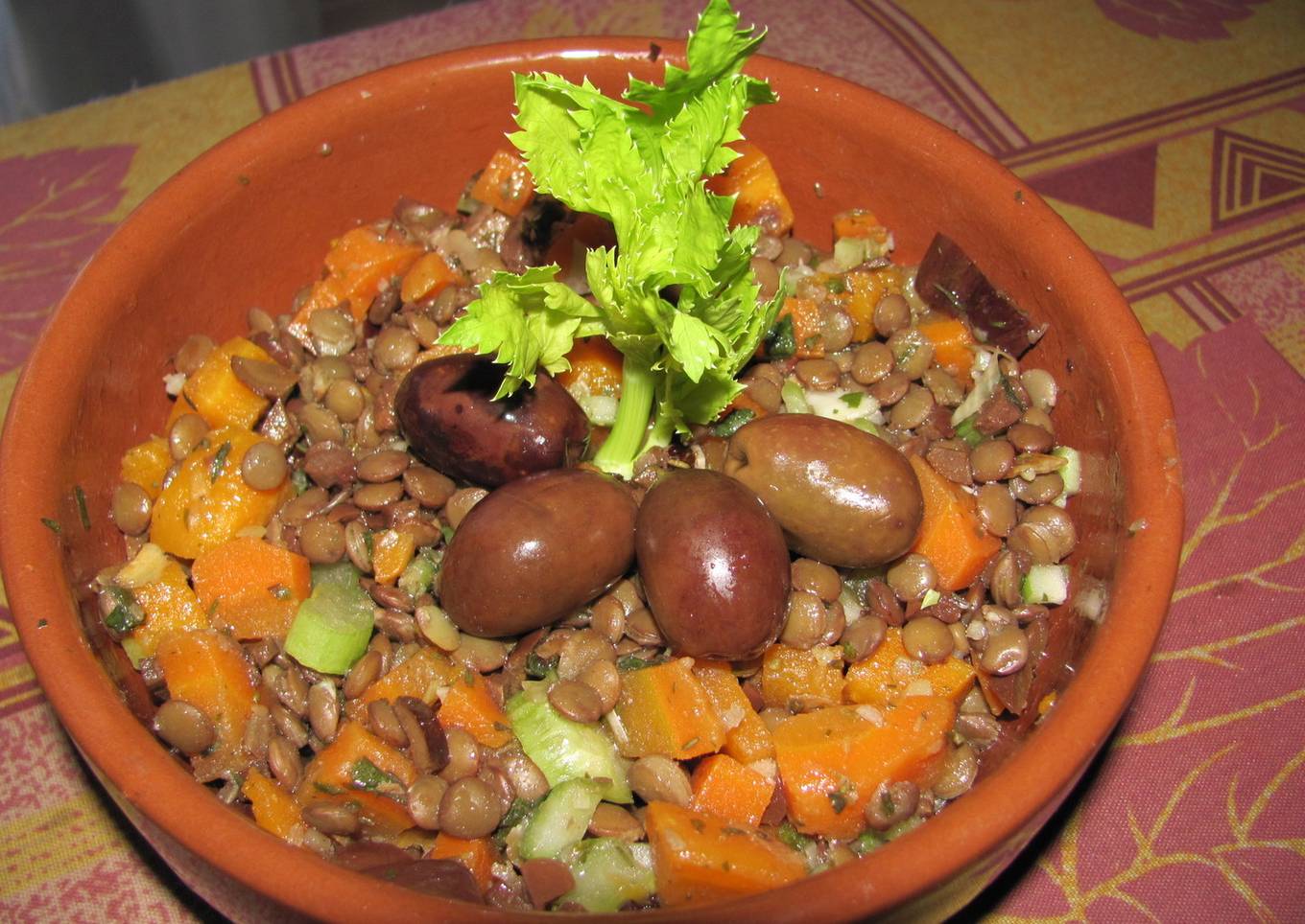 Ensalada de lentejas al tomillo