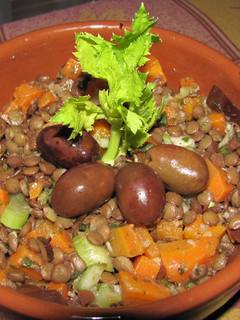 Una foto de Ensalada de lentejas al tomillo