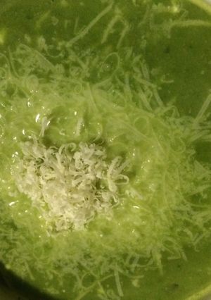 Una foto de Sopa de espinacas