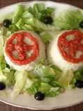 Flan de bacalao con gambas