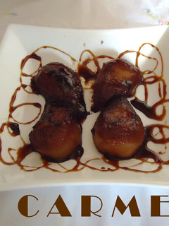 Una foto de Peras al vino tinto caramelizadas