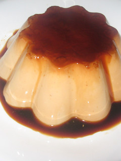 Una foto de Flan de chocolate de almendra