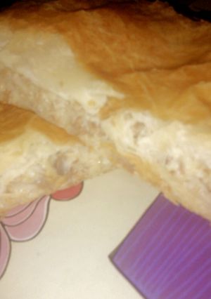 Una foto de Hojaldre de pollo con bechamel