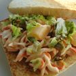 Sandwich de surimi y piña