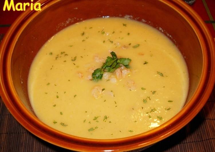 Sopa fría de gambas