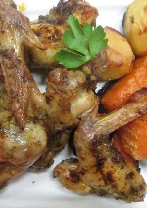Una foto de Alitas adobadas al horno