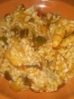 Una foto de Arroz con sofrito