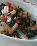 Acelgas con tomate