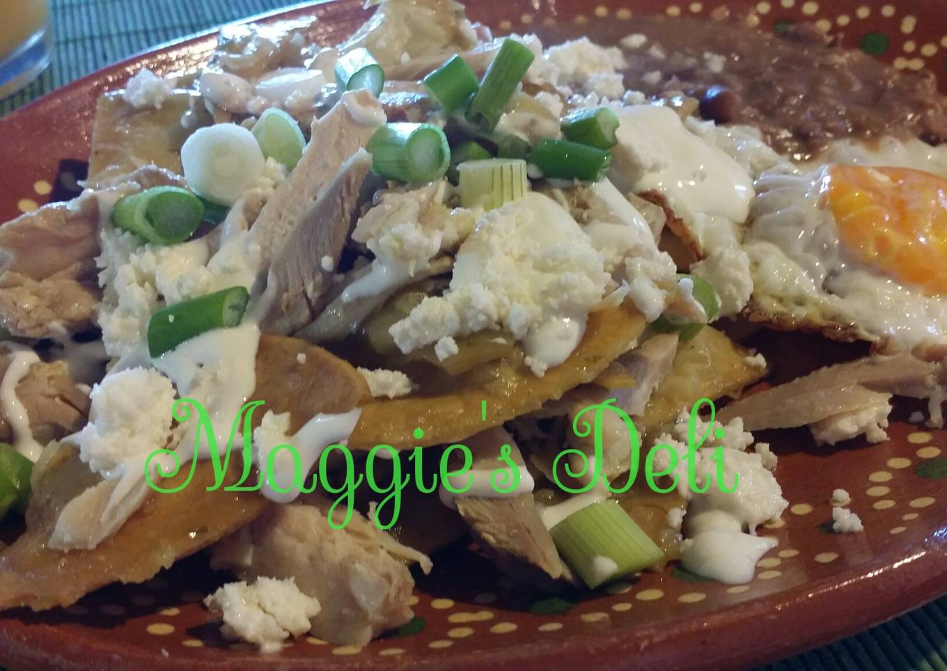 Chilaquiles con huevo<br />