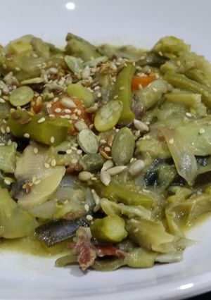 Una foto de Menestra de verduras de temporada