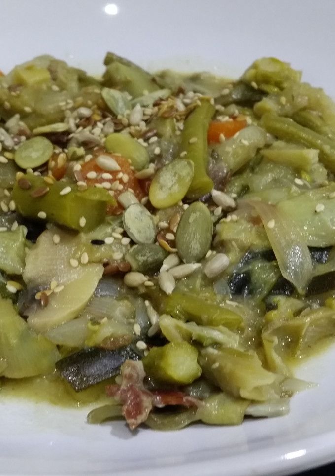 Una foto de Menestra de verduras de temporada