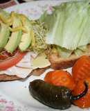 Sándwich de pechuga de pavo