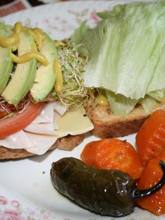 Una foto de Sándwich de pechuga de pavo