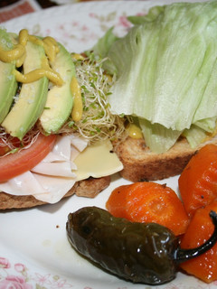 Una foto de Sándwich de pechuga de pavo