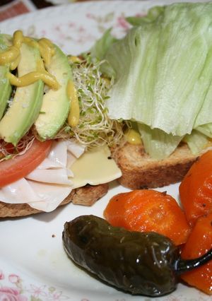 Una foto de Sándwich de pechuga de pavo