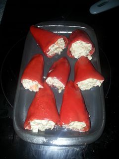 Una foto de Pimientos rellenos