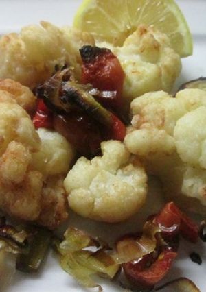 Una foto de Ramitas de coliflor fritas