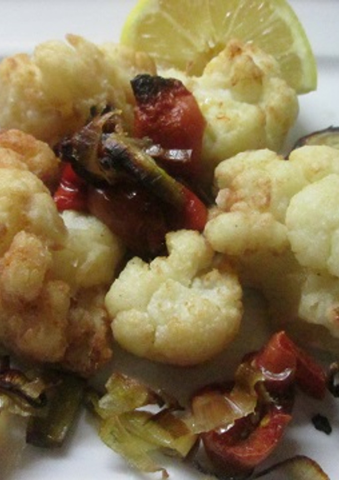 Una foto de Ramitas de coliflor fritas