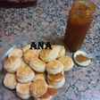 Scones de yogur y crema
