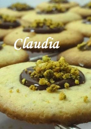 Una foto de Galletas de pistacho con chocolate (sin gluten)