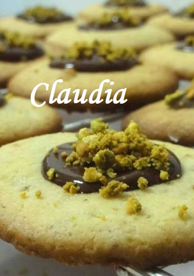 Una foto de Galletas de pistacho con chocolate (sin gluten)