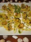 Ensalada de barquitos con mejillones