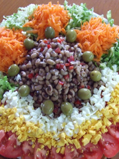 Una foto de Ensalada de feijao frade