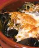 Chiles rellenos de camarones y queso asadero