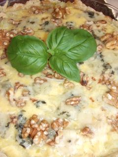 Una foto de Tarta de cebolla dulce al Roquefort