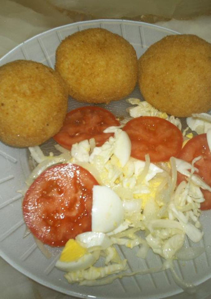 Una foto de Croquetas de pan rallado