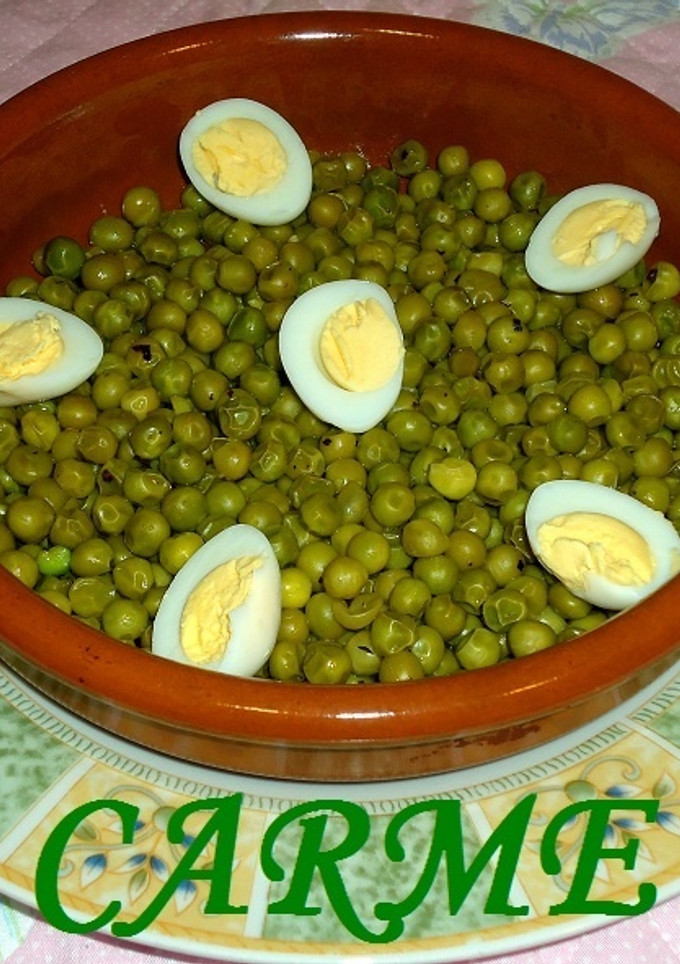 Una foto de Guisantes al vino