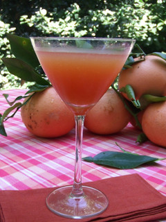 Una foto de Cóctel de pomelo rosado y ron