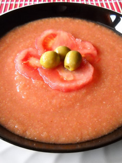 Una foto de Gazpacho andaluz receta casera