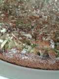 Pastel dulce de zucchini con almendras