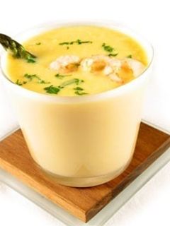 Una foto de Caldo de queso