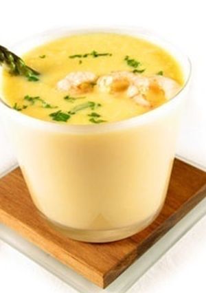 Una foto de Caldo de queso