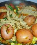 Pollo veggie con papas