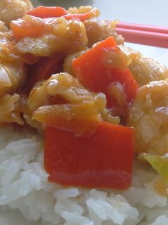 Una foto de Pollo agridulce