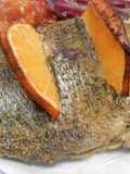 Sargo al horno con naranja
