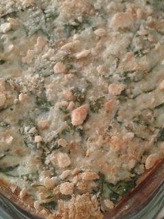 Una foto de Arroz y espinaca horneados con cubierta crocante