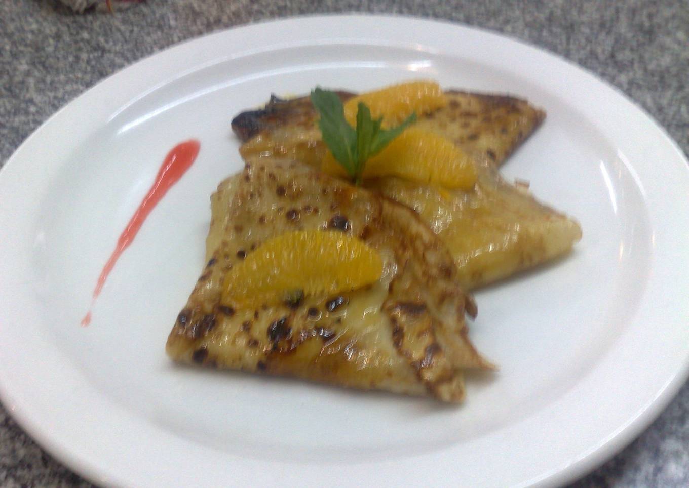Crêpes Suzzettes con sabor cítrico