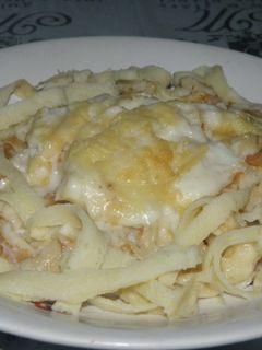 Una foto de Fideos de panqueques o crepes gratinados de mamá