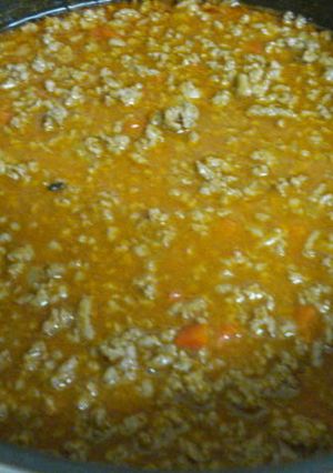 Una foto de Salsa boloñesa con carne picada