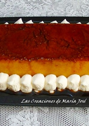 Una foto de Flan de magdalenas