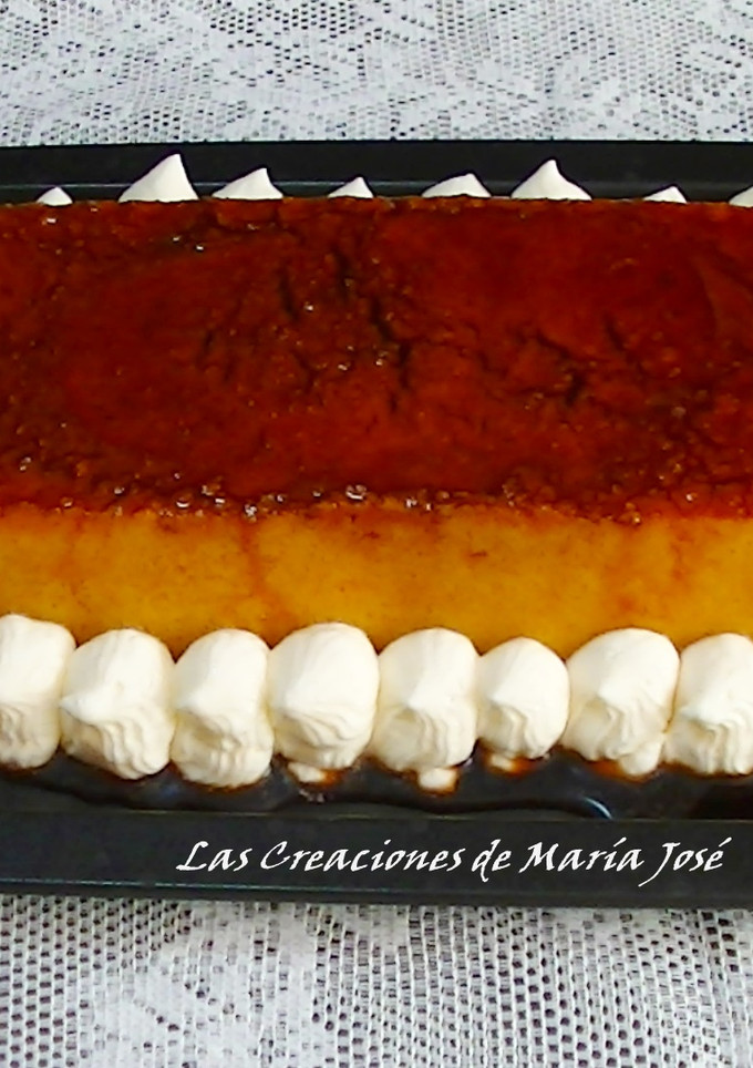 Una foto de Flan de magdalenas