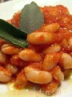 Una foto de Alubias con salvia
