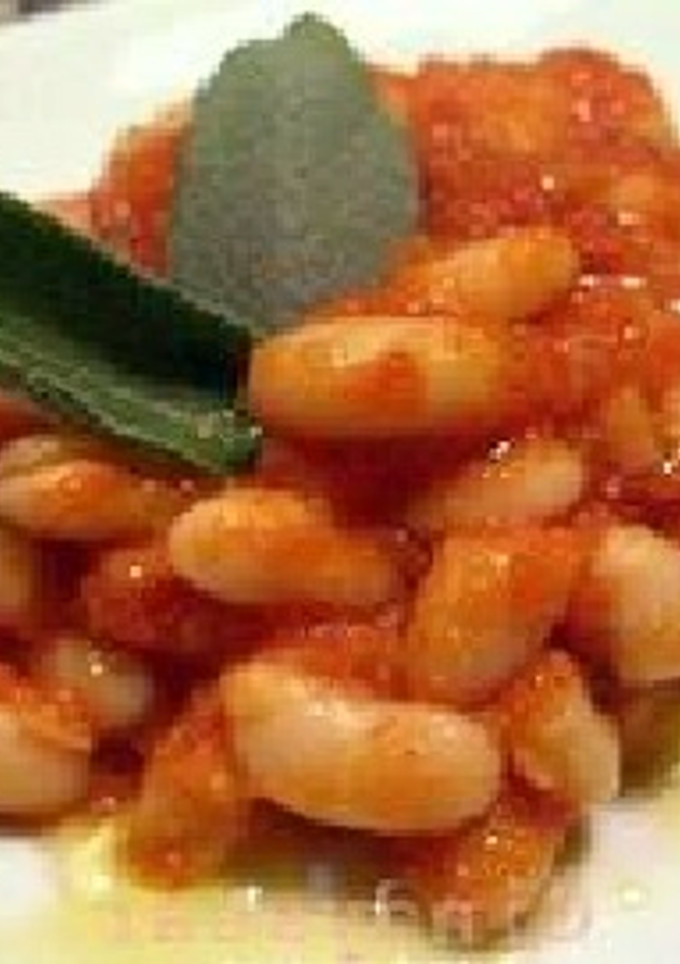 Una foto de Alubias con salvia