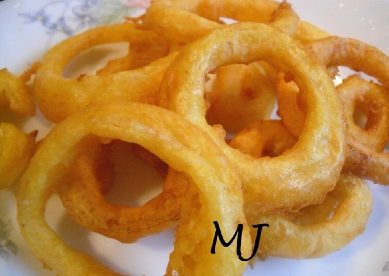 Aros de cebolla con cerveza