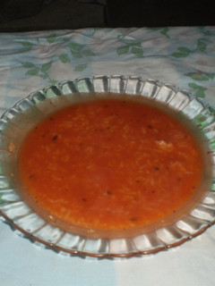 Una foto de Sopa de arroz con tomate